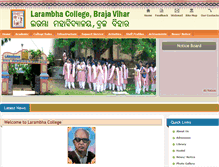 Tablet Screenshot of larambhacollege.org